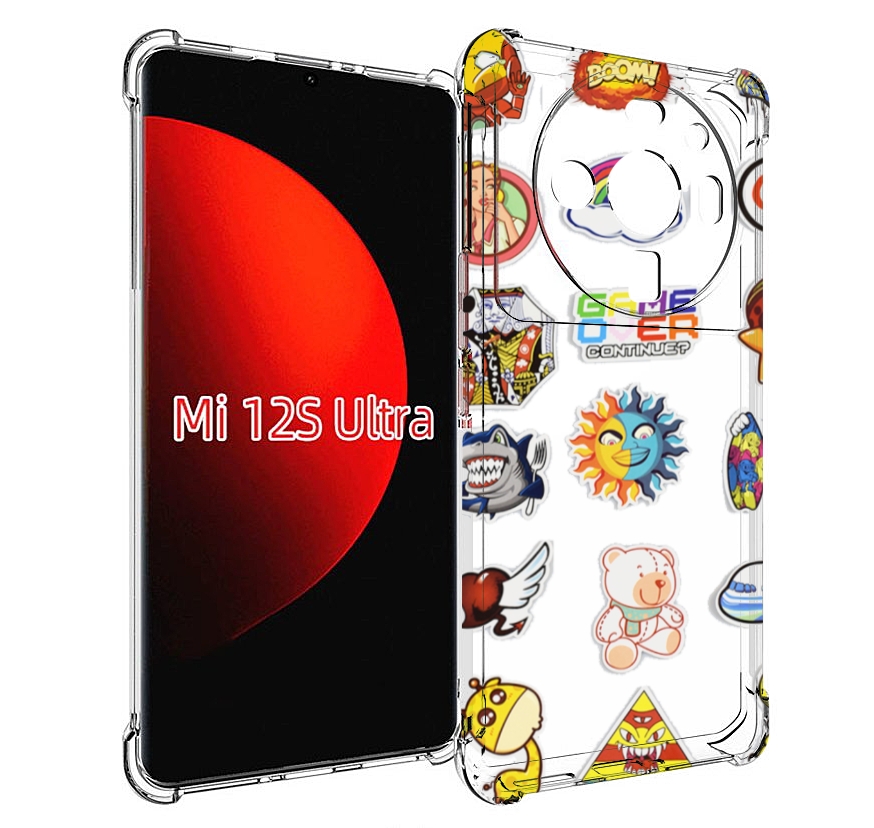 

Чехол MyPads Стикеры для Xiaomi 12S Ultra, Прозрачный, Tocco