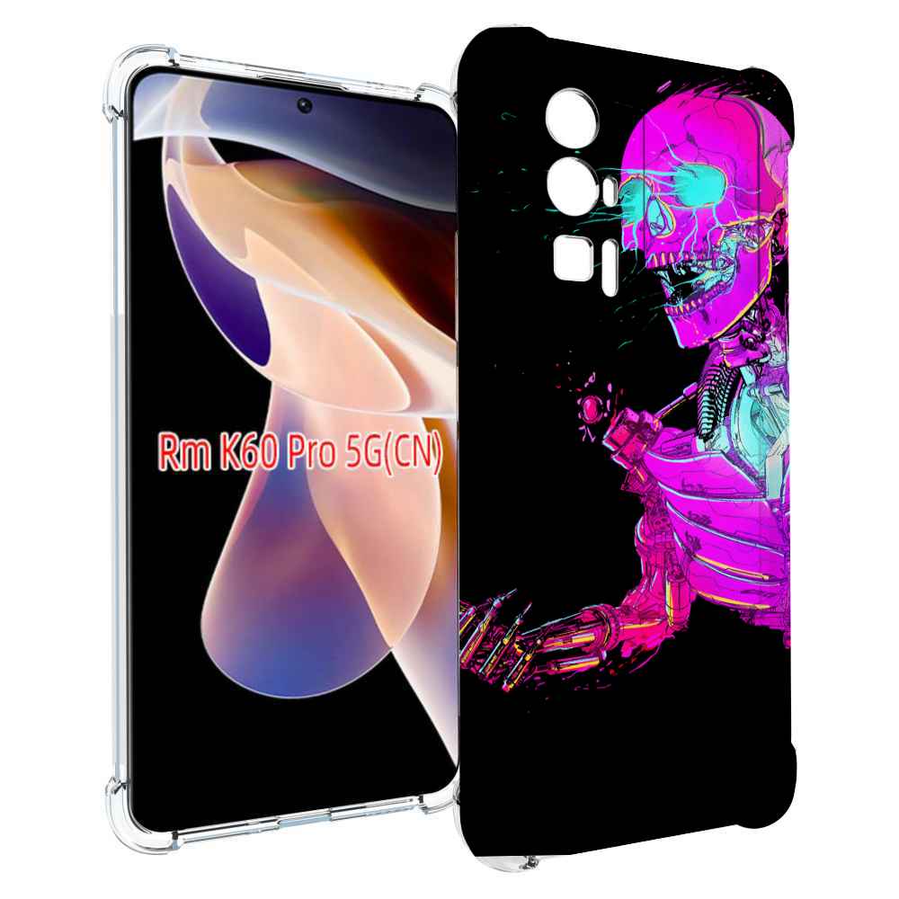 

Чехол MyPads скелет-робот-фиолетовый для Xiaomi Redmi K60 Pro, Прозрачный, Tocco
