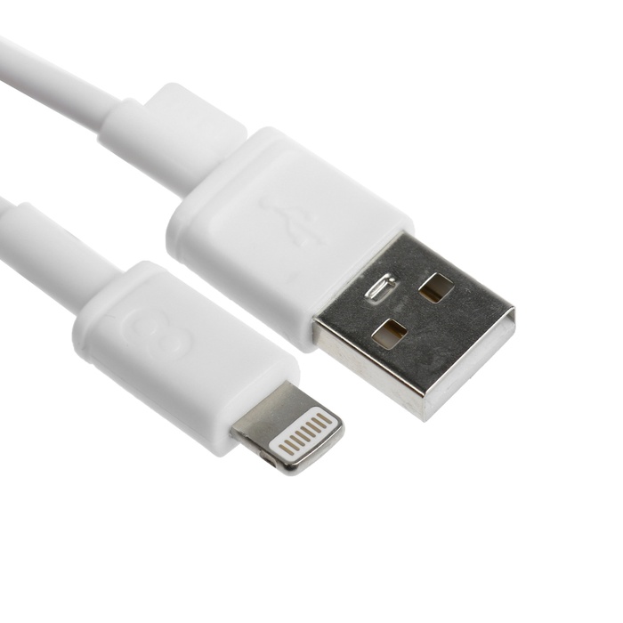 Кабель BYZ BC-041 Lightning - USB 3 А 1 м силикон белый 506₽