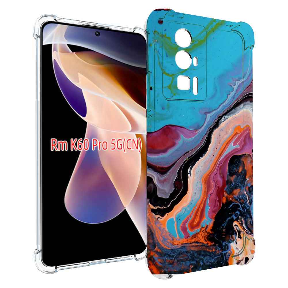 

Чехол MyPads смешанные краски для Xiaomi Redmi K60 Pro, Прозрачный, Tocco