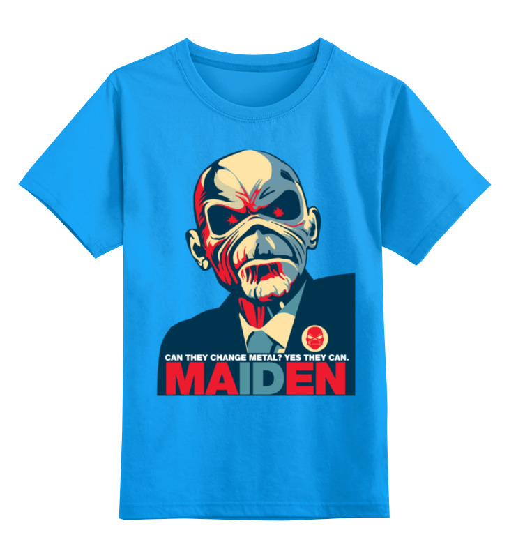 

Футболка детская Printio Iron maiden band цв. голубой р. 104, Iron maiden band