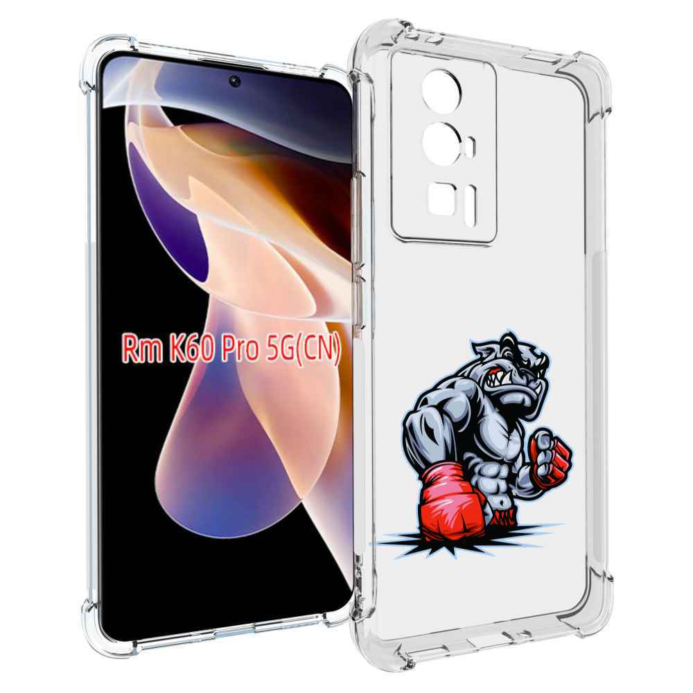 

Чехол MyPads собака-боксер для Xiaomi Redmi K60 Pro, Прозрачный, Tocco