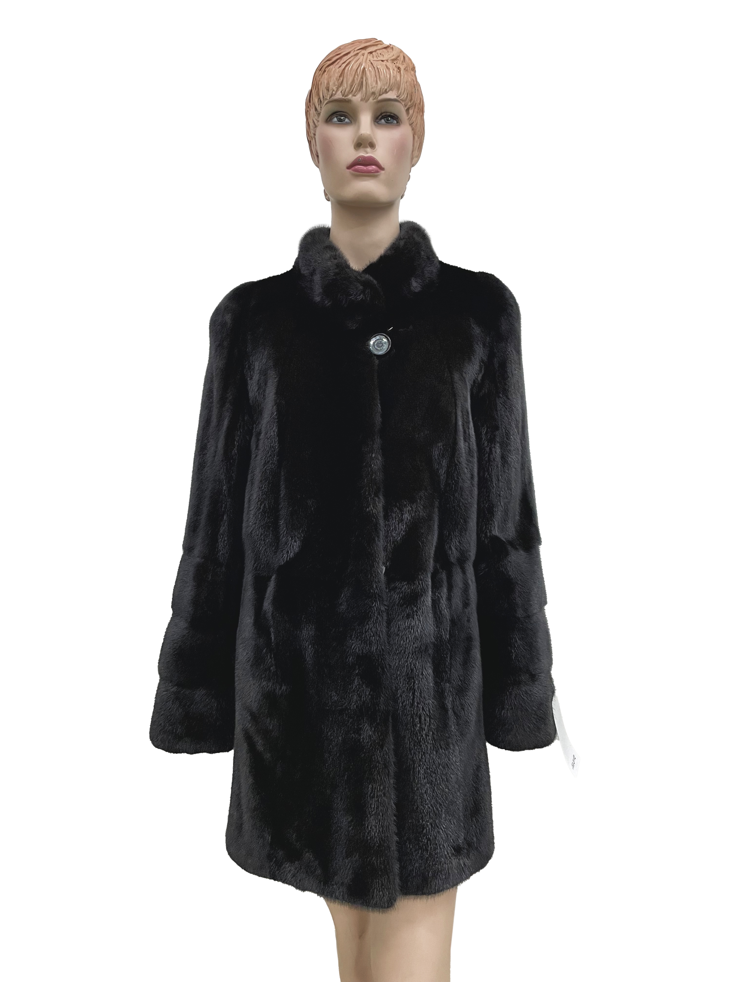 Шуба женская E.Furs FMC31 черная 44 RU