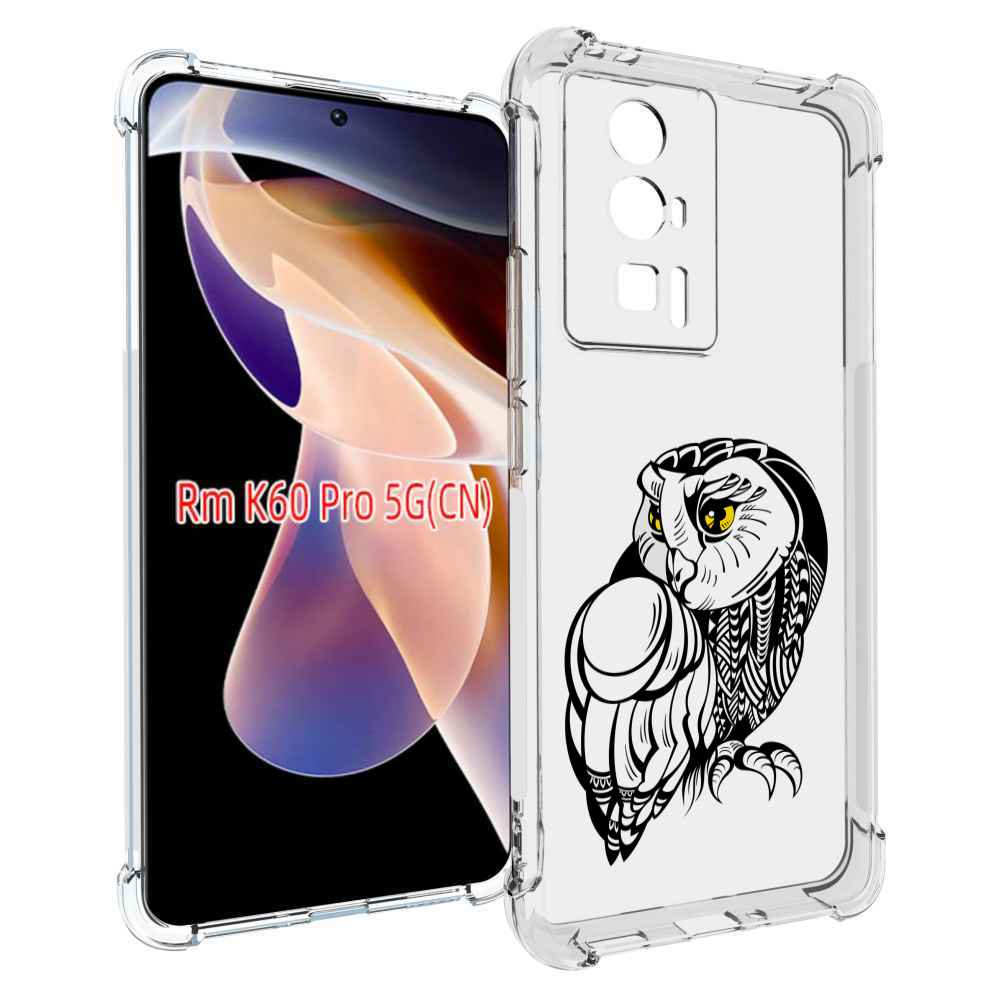 

Чехол MyPads сова-красотка для Xiaomi Redmi K60 Pro, Прозрачный, Tocco