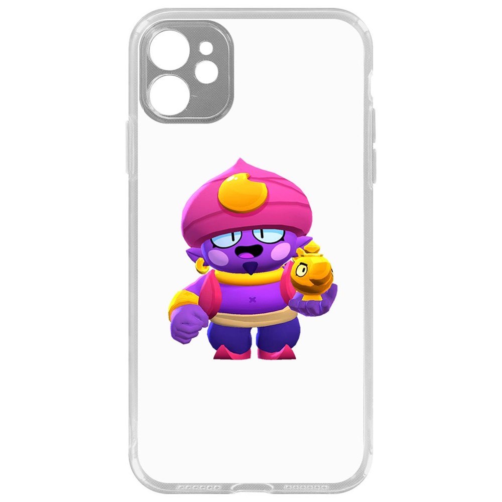 

Чехол-накладка Brawl Stars-Джин для iPhone 11 с защитой камеры
