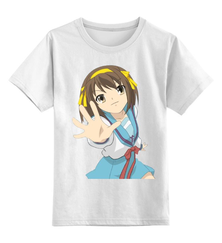 

Футболка детская Printio Suzumiya haruhi цв. белый р. 104, Suzumiya haruhi