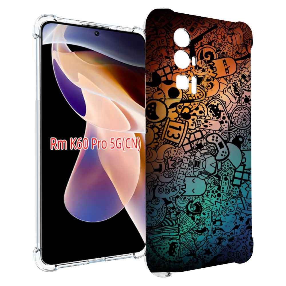 

Чехол MyPads стикеты в тени для Xiaomi Redmi K60 Pro, Прозрачный, Tocco