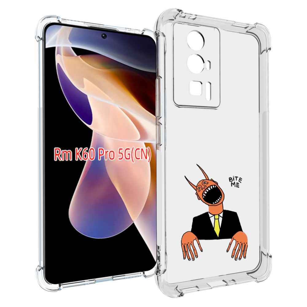 

Чехол MyPads странный чертик с длинными пальцами для Xiaomi Redmi K60 Pro, Прозрачный, Tocco
