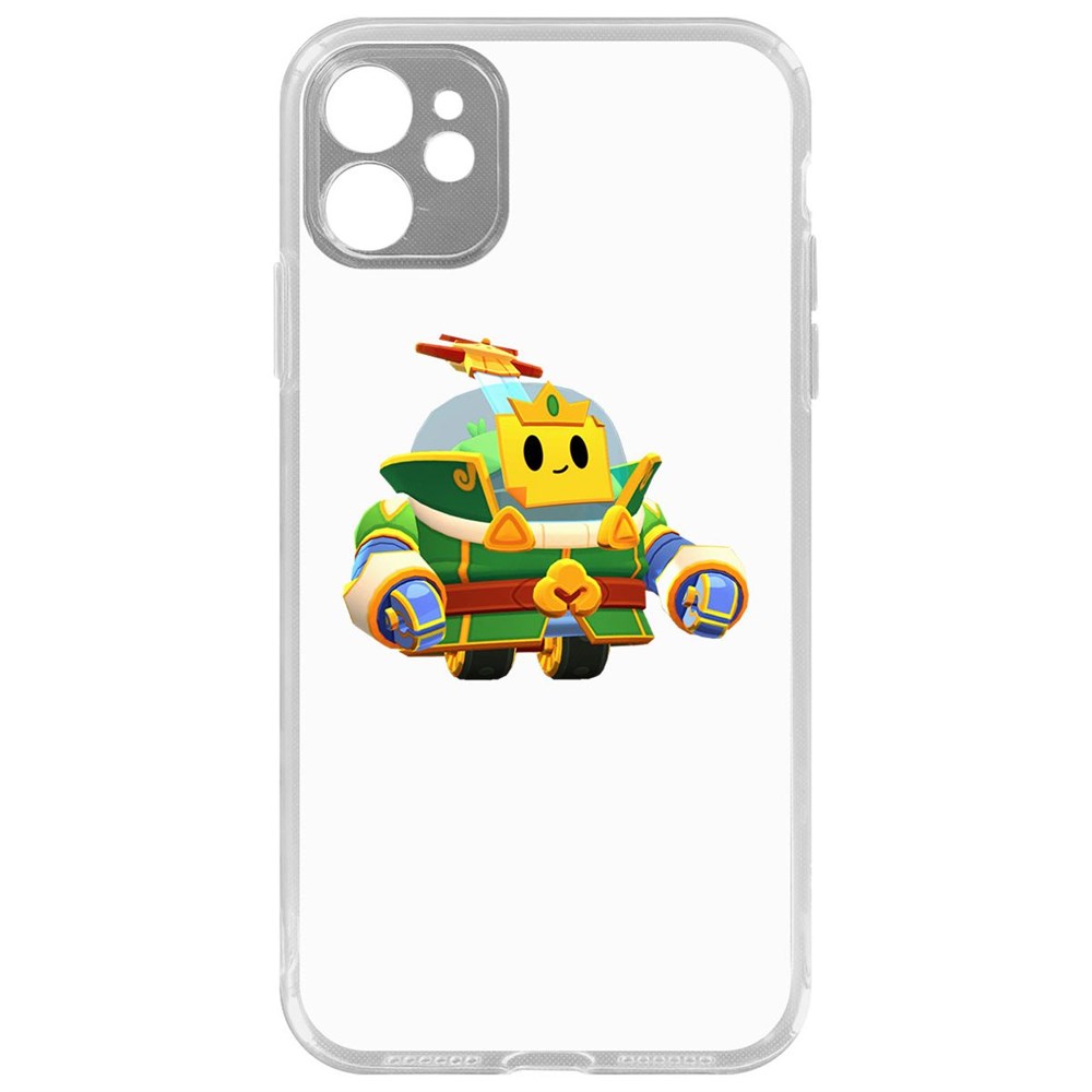 

Чехол-накладка Brawl Stars-Изумрудный Принц Спраут для iPhone 11 с защитой камеры