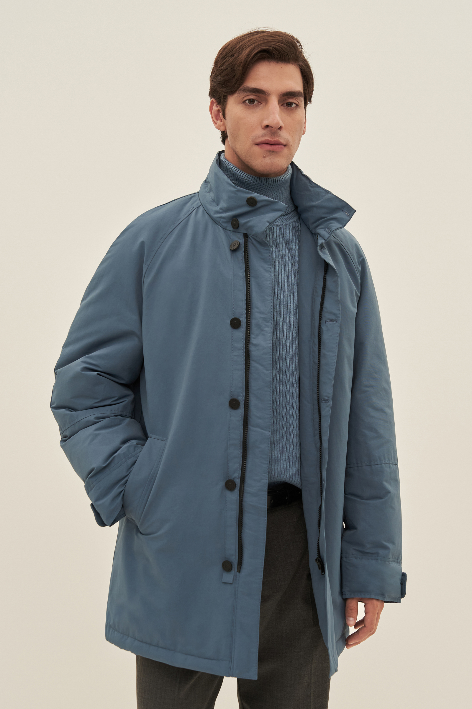 

Куртка мужская Finn Flare FAD21002 синяя 2XL, Синий, FAD21002