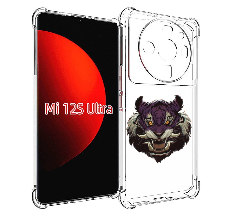 

Чехол MyPads Страшный-тигр для Xiaomi 12S Ultra, Прозрачный, Tocco