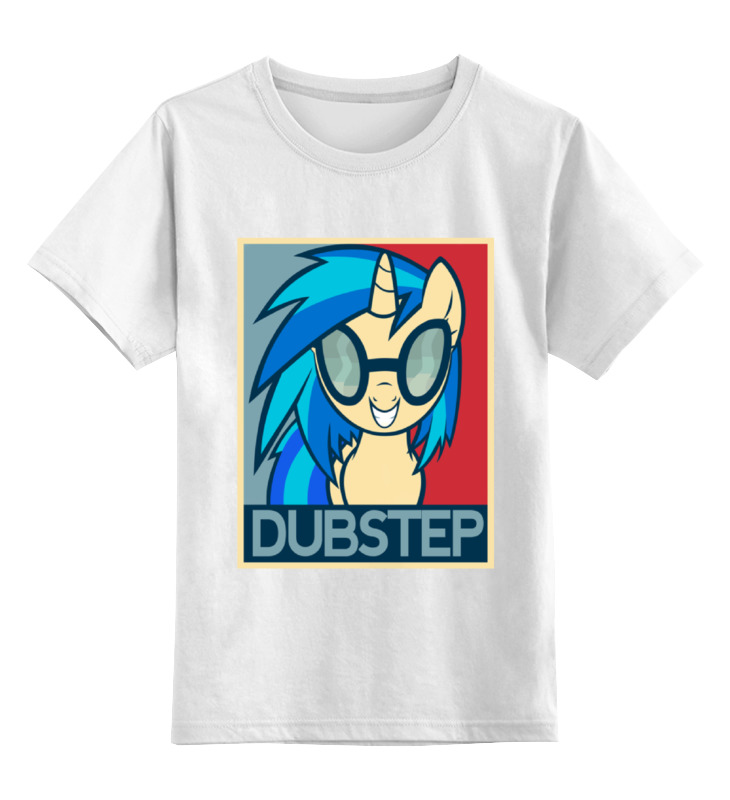 

Футболка детская Printio Пони dubstep цв. белый р. 104, Пони dubstep