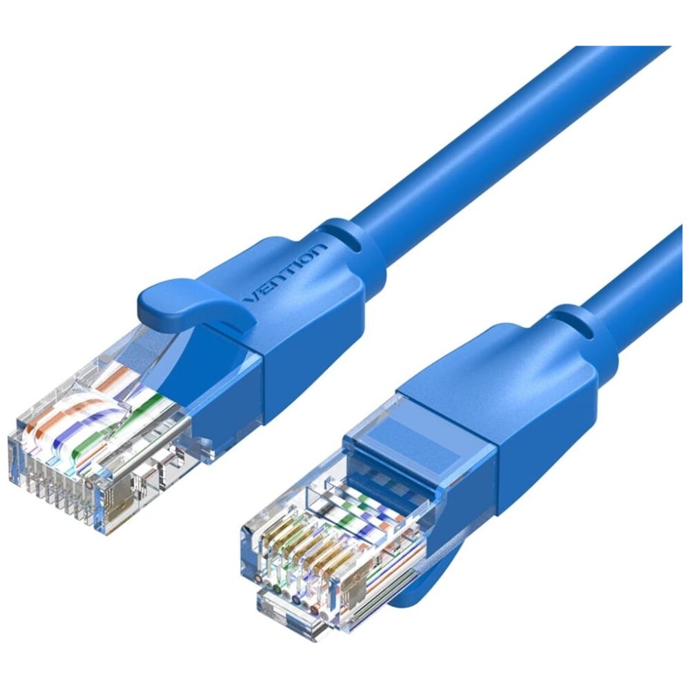 

Кабель Vention 2x RJ-45 вилка-вилка м (IBELH), Синий, IBELH