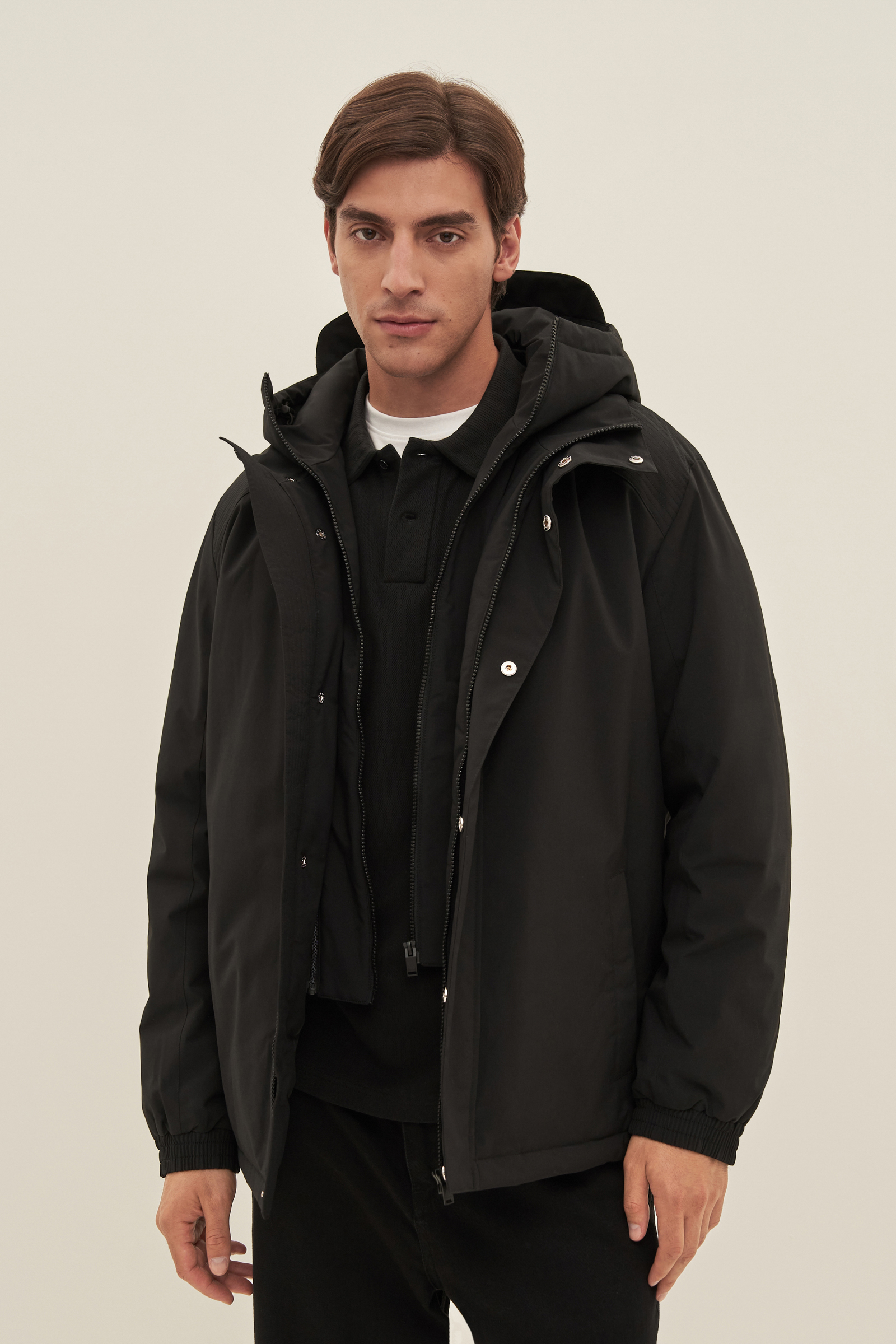 

Куртка мужская Finn Flare FAD21096 черная 2XL, Черный, FAD21096