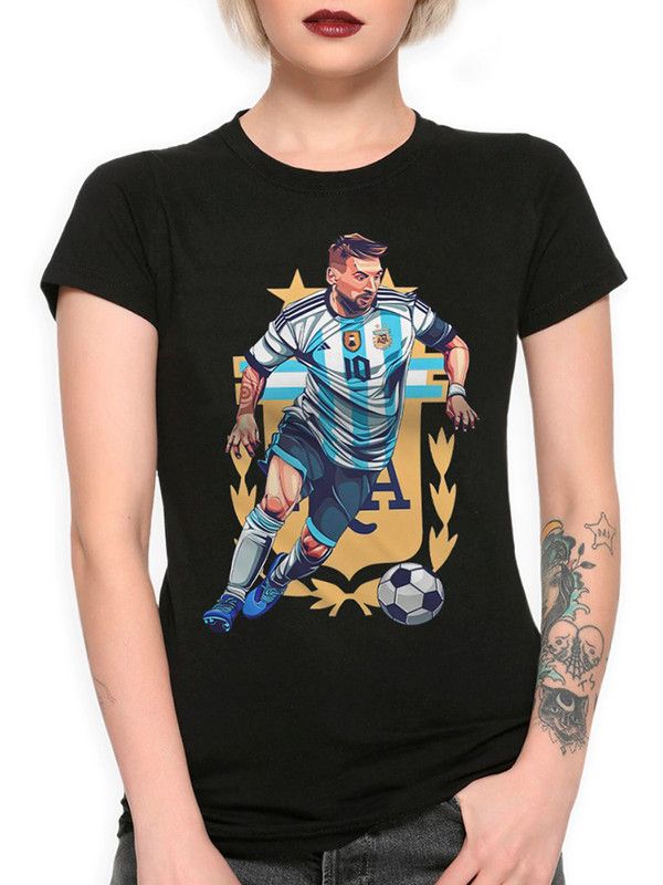 

Футболка женская DS Apparel Лионель Месси - Сборная Аргентины 1 черная L, Черный, Лионель Месси - Сборная Аргентины 1
