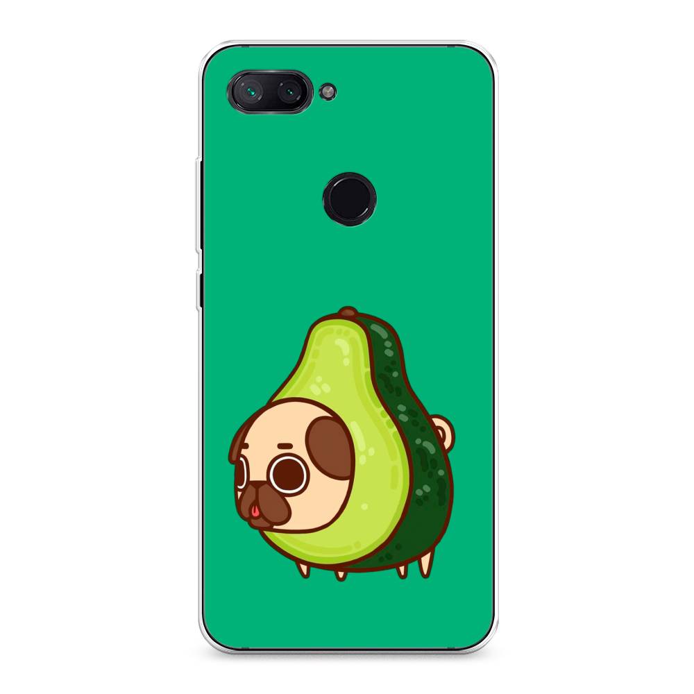 

Чехол на Xiaomi Mi 8 Lite (Youth Edition) "Мопс авокадик", Зеленый, 34550-1