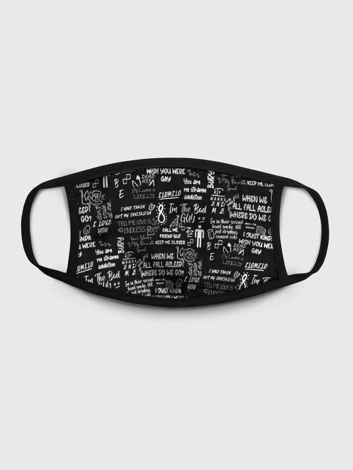 

Многоразовая маска унисекс Burnettie Billie Eilish Black, Разноцветный, Billie Eilish Black