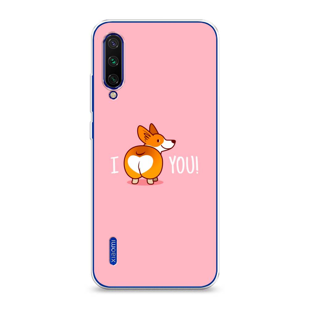 

Чехол на Xiaomi Mi CC9E"Корги I love you", Розовый;коричневый;белый, 35950-1