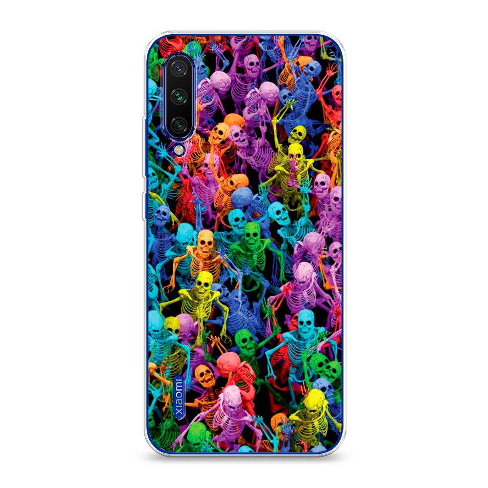 

Чехол на Xiaomi Mi CC9E/Mi A3 "Вечеринка скелетов", Фиолетовый;желтый;оранжевый, 35950-6