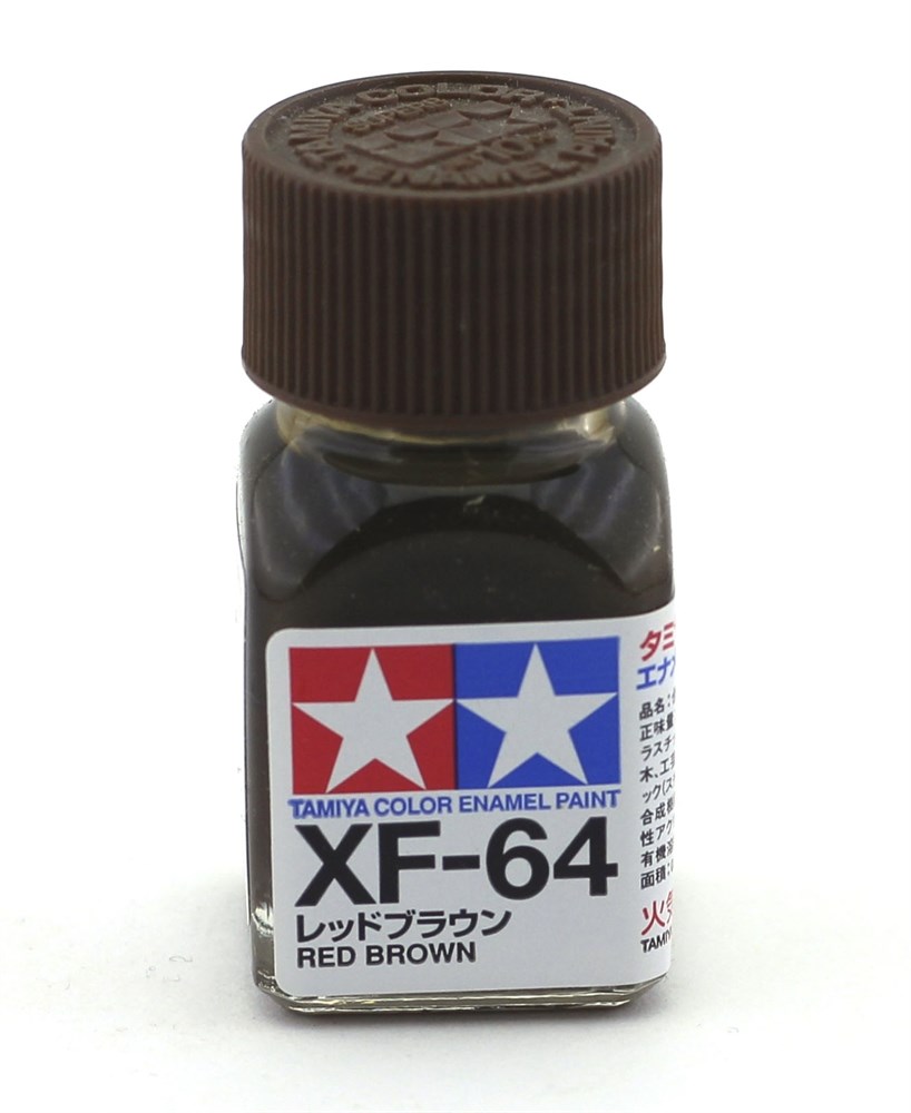 фото Эмалевая краска tamiya xf-64 red brown (красно- коричневая) 80364