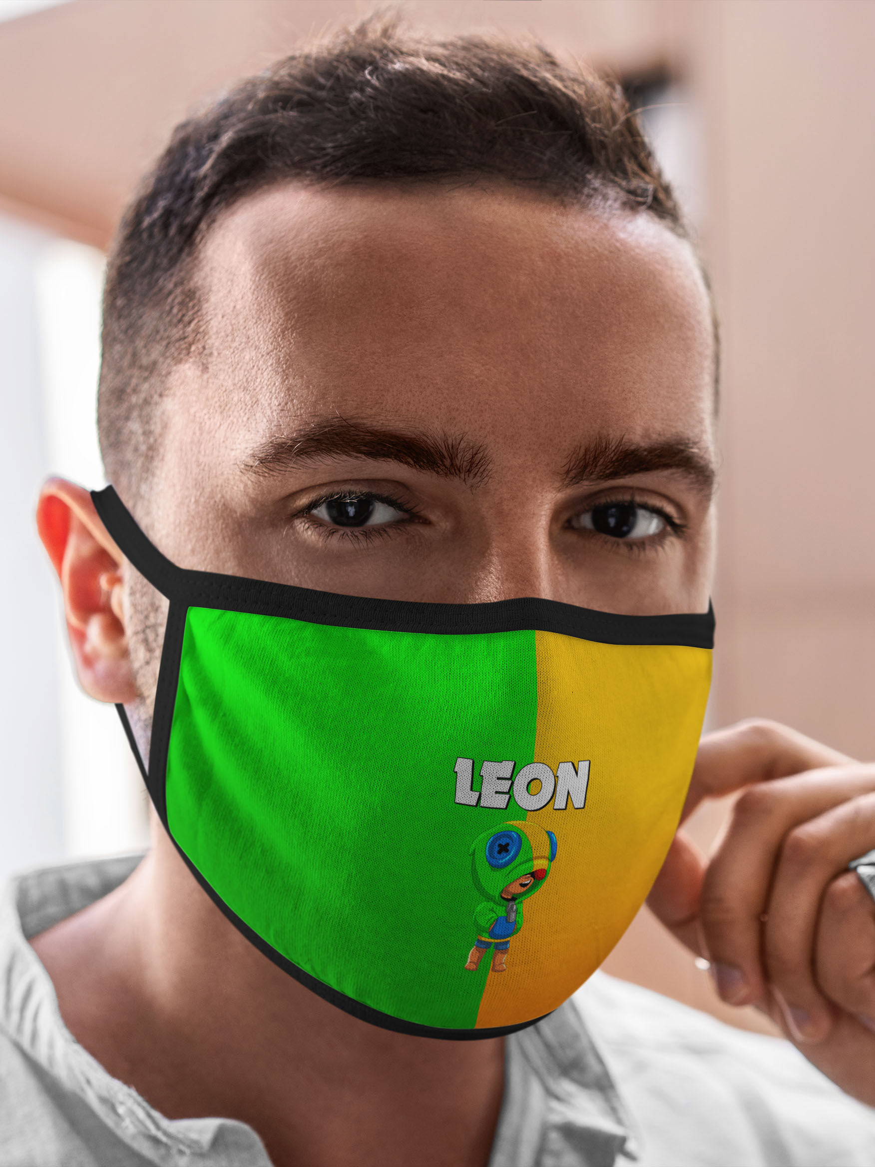 

Многоразовая маска унисекс Burnettie Brawl Stars Leon, Разноцветный, Brawl Stars Leon