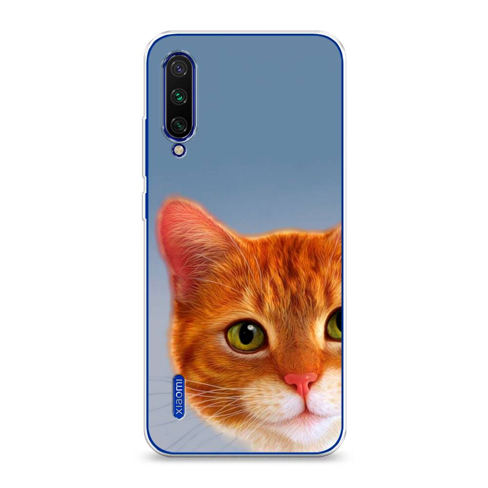 

Чехол на Xiaomi Mi CC9E/Mi A3 "Любопытный котик", Коричневый, 35950-1