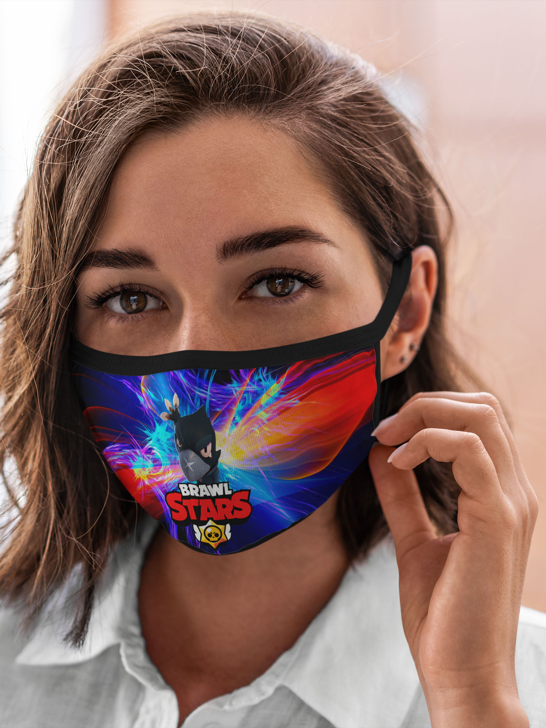 

Многоразовая маска унисекс Burnettie Brawl Stars Crow, Разноцветный, Brawl Stars Crow