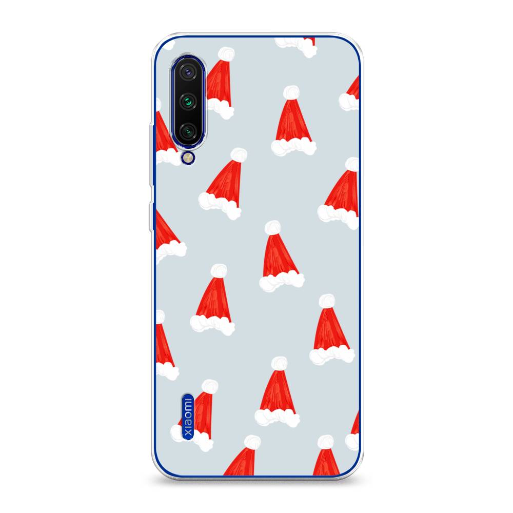 

Чехол на Xiaomi Mi CC9E/Mi A3 "Новогодние шапочки", Белый;красный;серый, 35950-5
