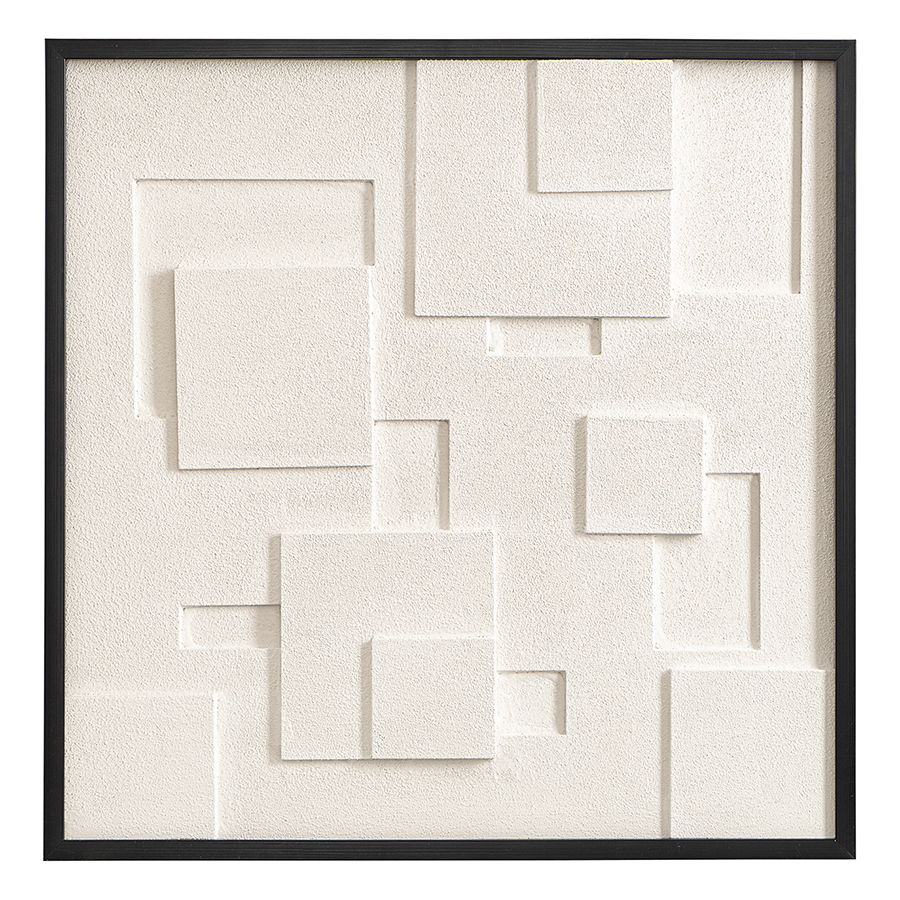 Панно декоративное Bergenson Bjorn Minimalism 3D, 60х60 см, черный