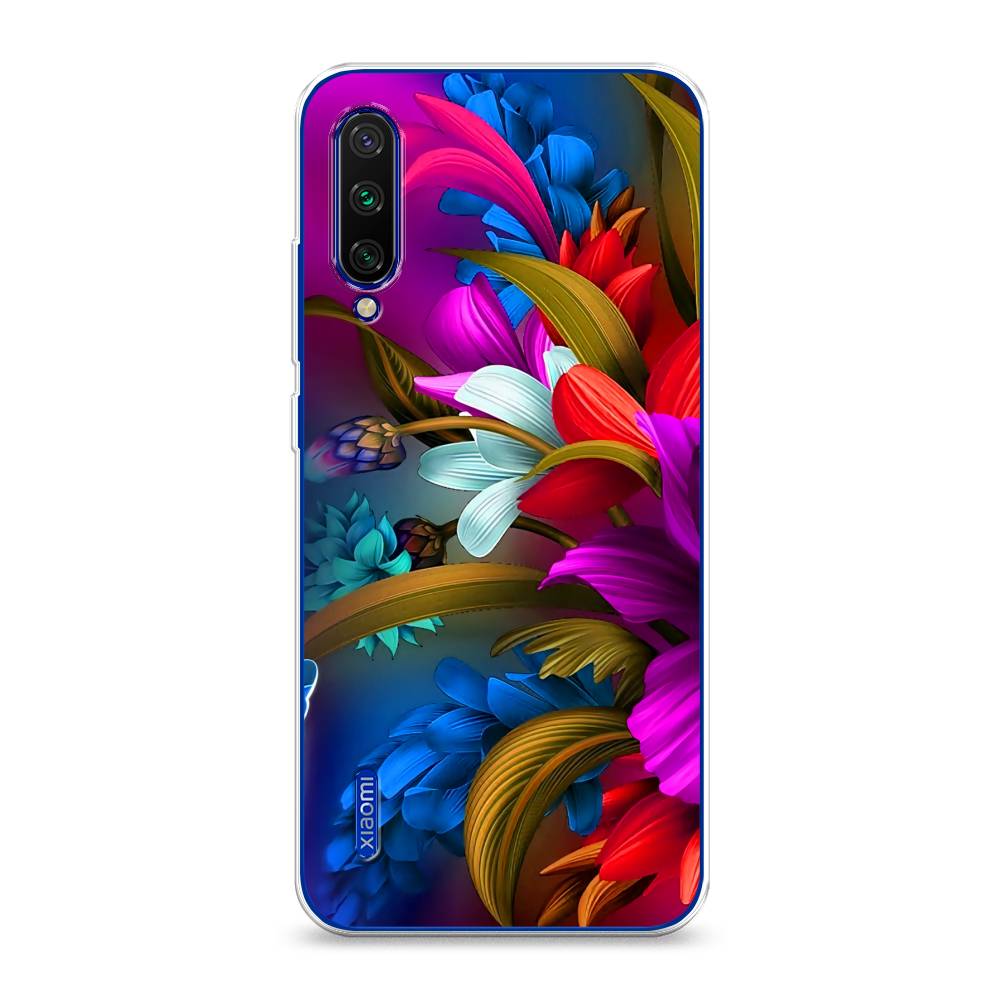 

Чехол на Xiaomi Mi CC9E/Mi A3 "Фантастические цветы", Фиолетовый;красный;синий, 35950-2