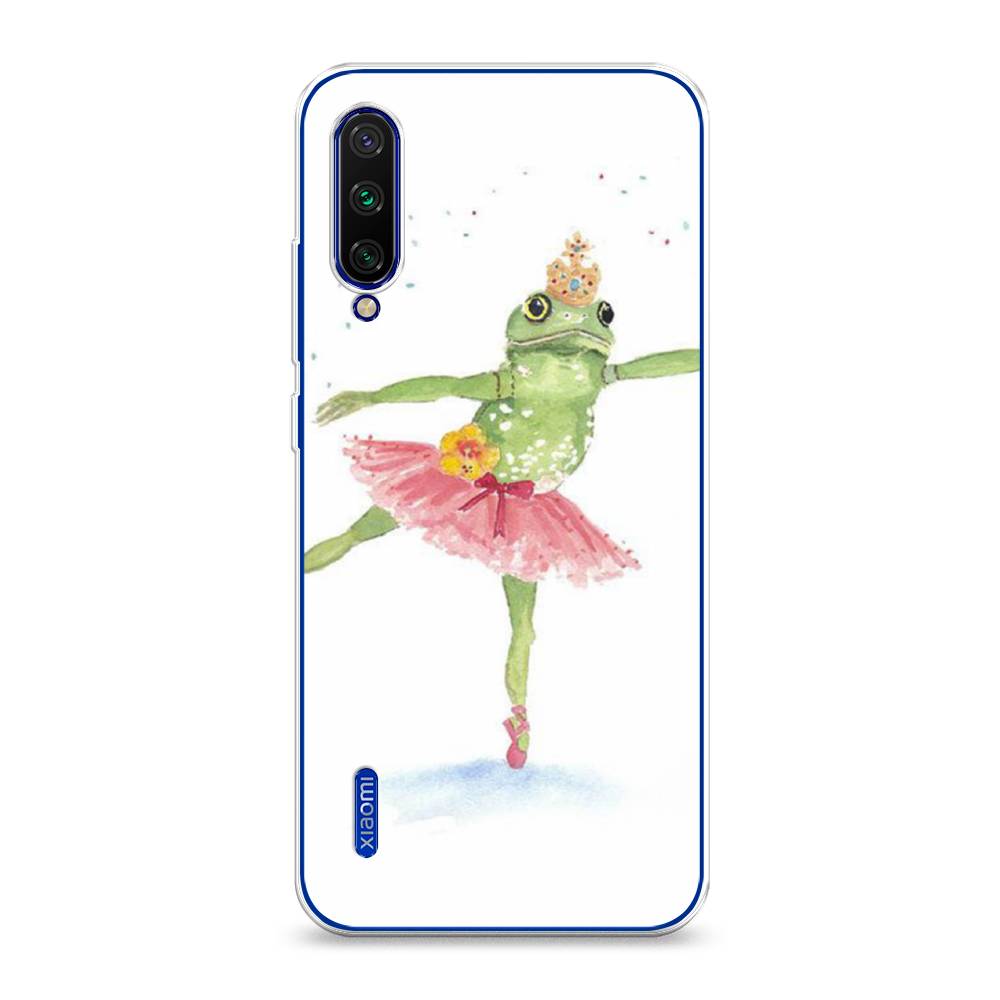 

Чехол на Xiaomi Mi CC9E/Mi A3 "Лягушка-балерина", Зеленый, 35950-4