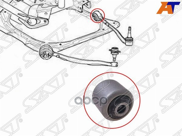 

SAT ST-31121124622 Сайлентблок переднего нижнего рычага BMW X5 E53 99-06/X3 03-10/BMW5 87-