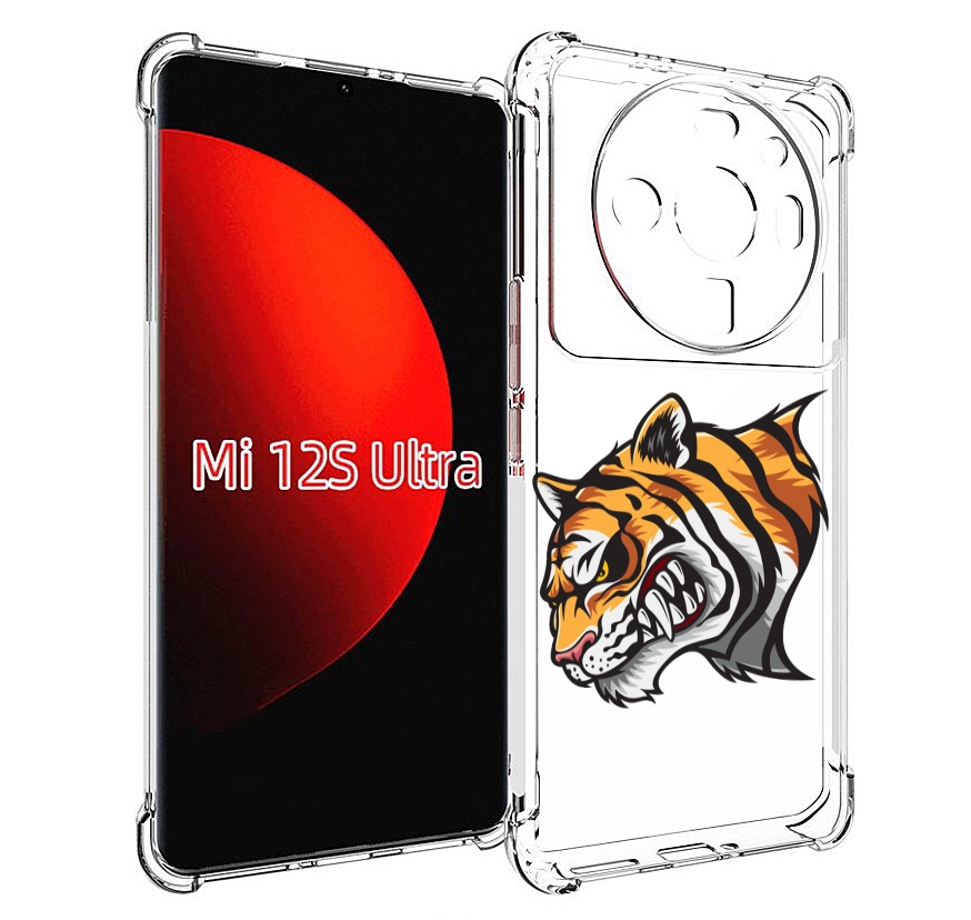 

Чехол MyPads Тигр для Xiaomi 12S Ultra, Прозрачный, Tocco