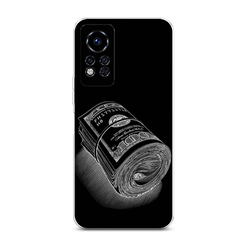 

Чехол Awog на Infinix Note 12i 2022 / Инфиникс Нот 12i 2022 "Кубышка денег", Черный;серебристый