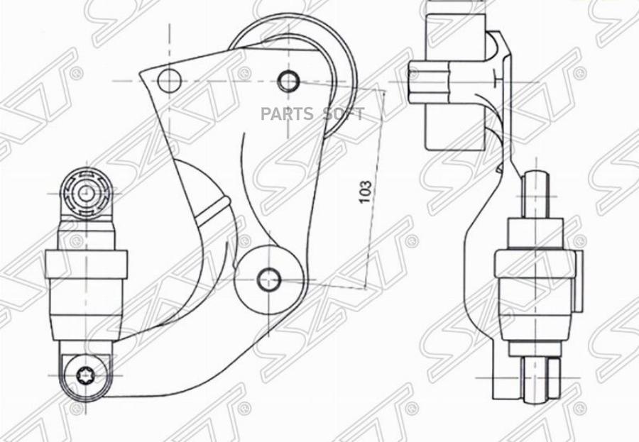 

Натяжитель Приводного Ремня Honda Civic Viii (Fd/Fa) Sat арт. ST-31170-RNA-A02