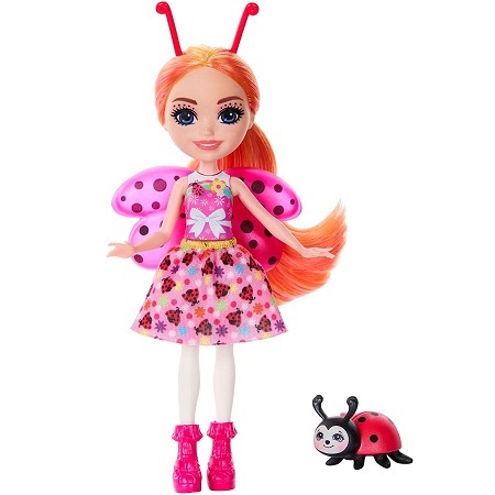 Кукла Enchantimals Mattel Божья коровка с питомцем HNT57