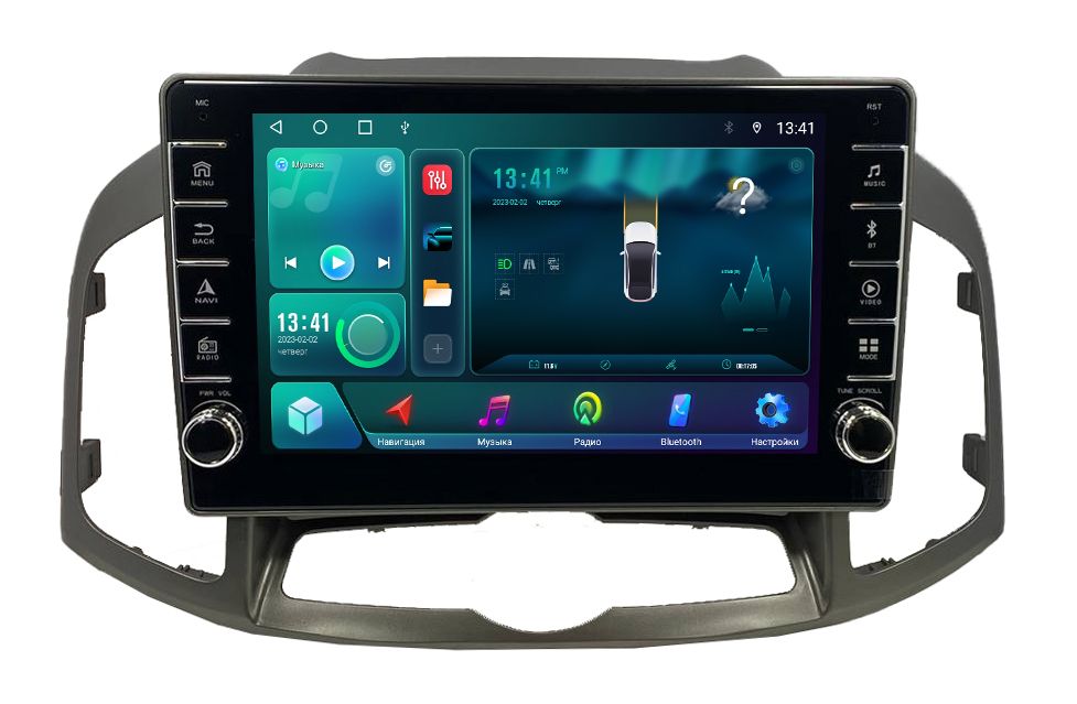 Автомагнитола ANDROID Chevrolet Captiva 2011-2016, Android 12, 216GB, c крутилками