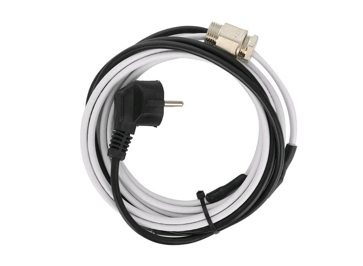 Греющий кабель в трубу саморегулирующийся 30м 300Вт / для водопровода / для водостока