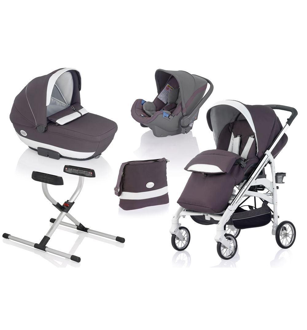 

Коляска 3 в 1 Inglesina Otutto Deluxe System с шасси Otutto Deluxe White, platino