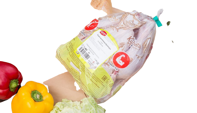 

Тушка цыпленка-бройлера Куратье охлажденная +-1,6 кг