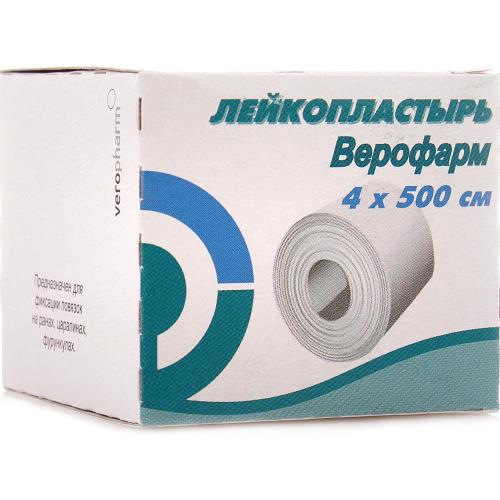 

Верофарм лейкопластырь 4х500см, Белый