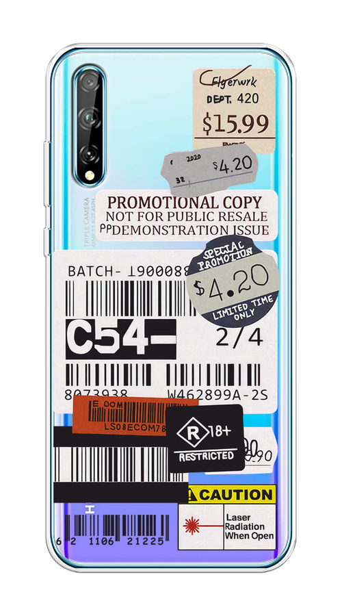 

Чехол на Huawei Y8p/P Smart S "Flight to Paris", Серый;бежевый, 6103550-1