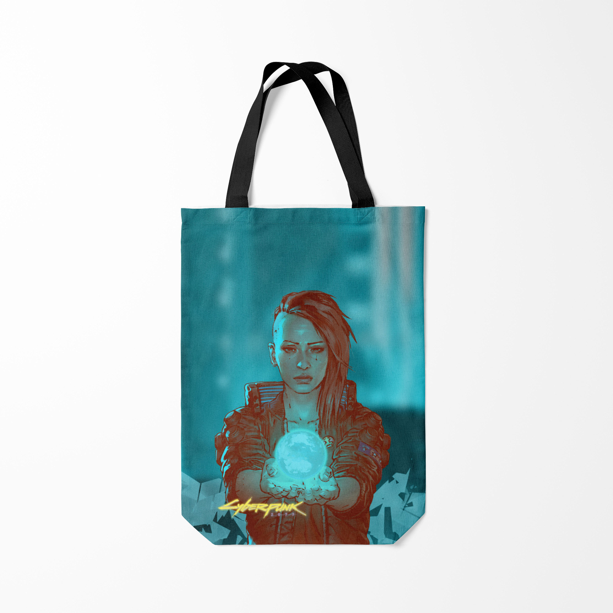 

Сумка шoппер унисекс Burnettie Cyberpunk 2077 V, бирюзовый, Cyberpunk 2077 V