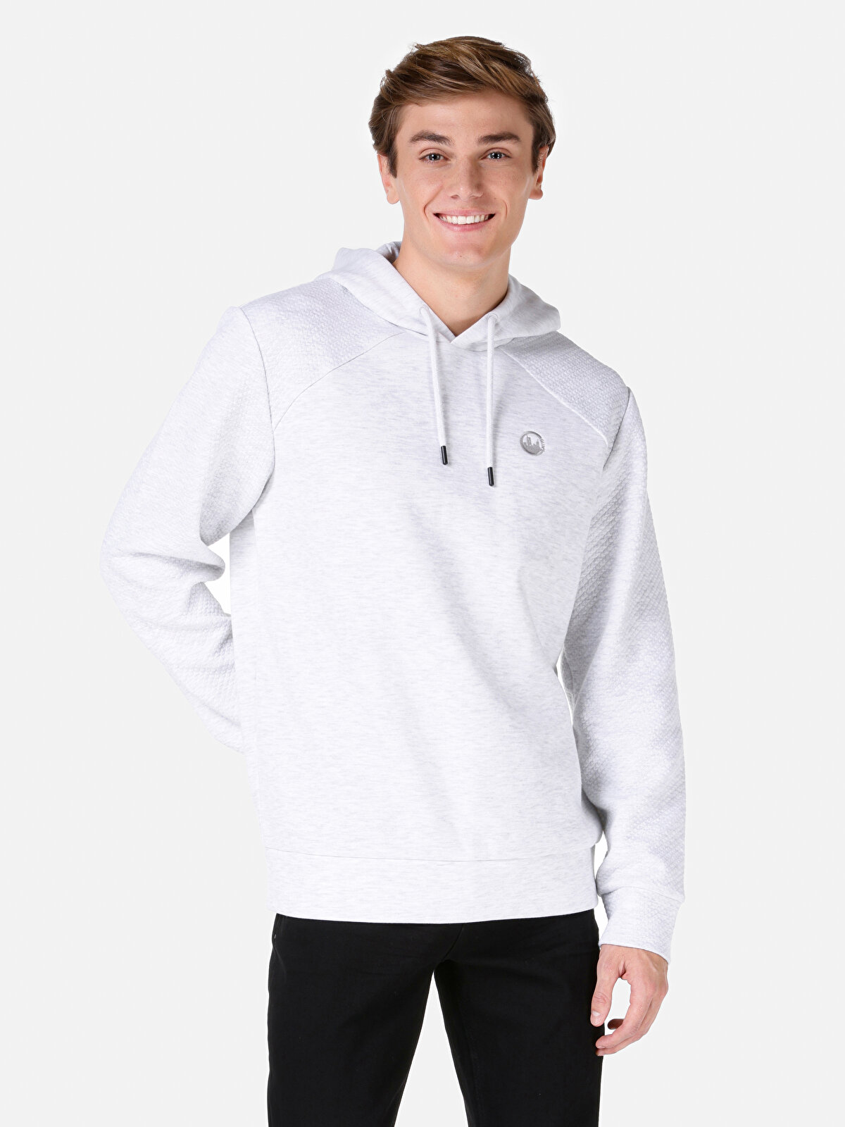 

Худи мужское Colin's CL1067487 серое 2XL, Серый, CL1067487