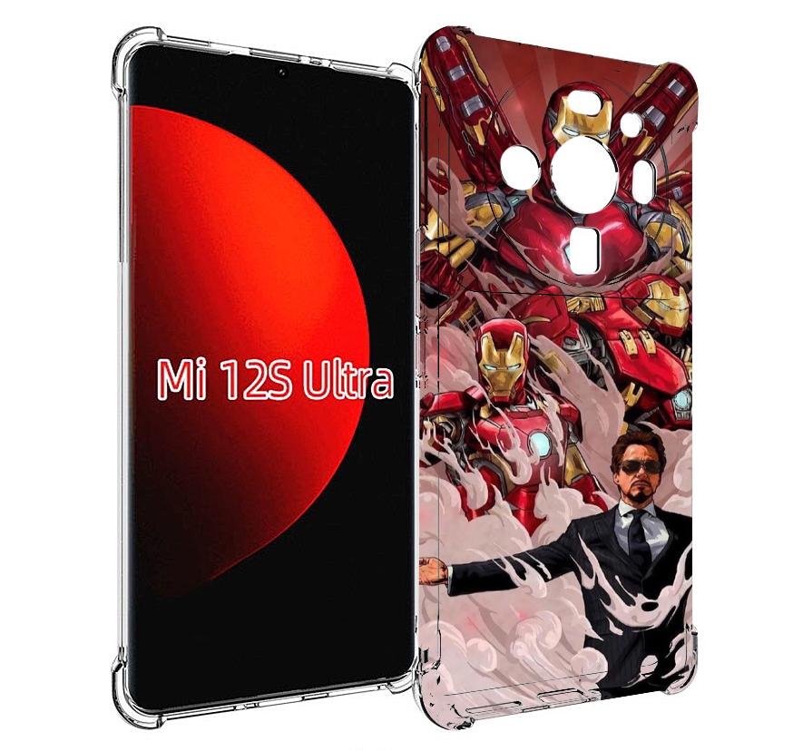 

Чехол MyPads Тони-Старк-и-костюмы для Xiaomi 12S Ultra, Прозрачный, Tocco