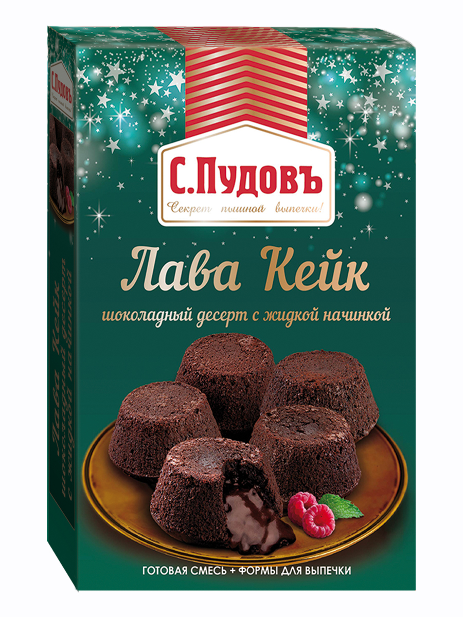 фото Смесь для выпечки с.пудовъ lava cake шоколадный десерт 250г