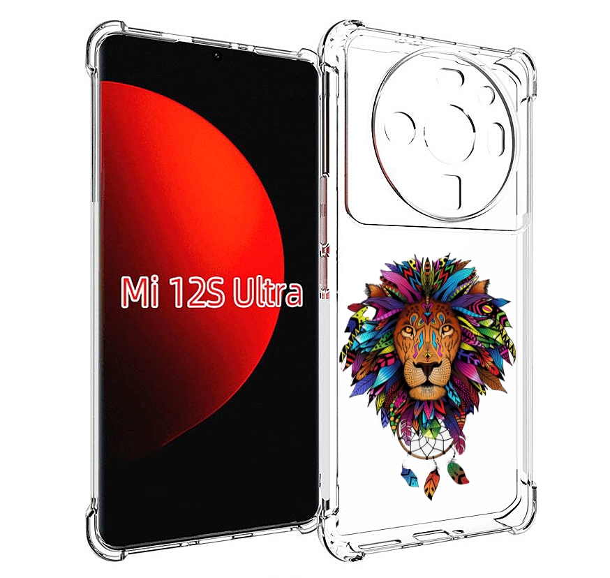 

Чехол MyPads Тотемный Лев для Xiaomi 12S Ultra, Прозрачный, Tocco
