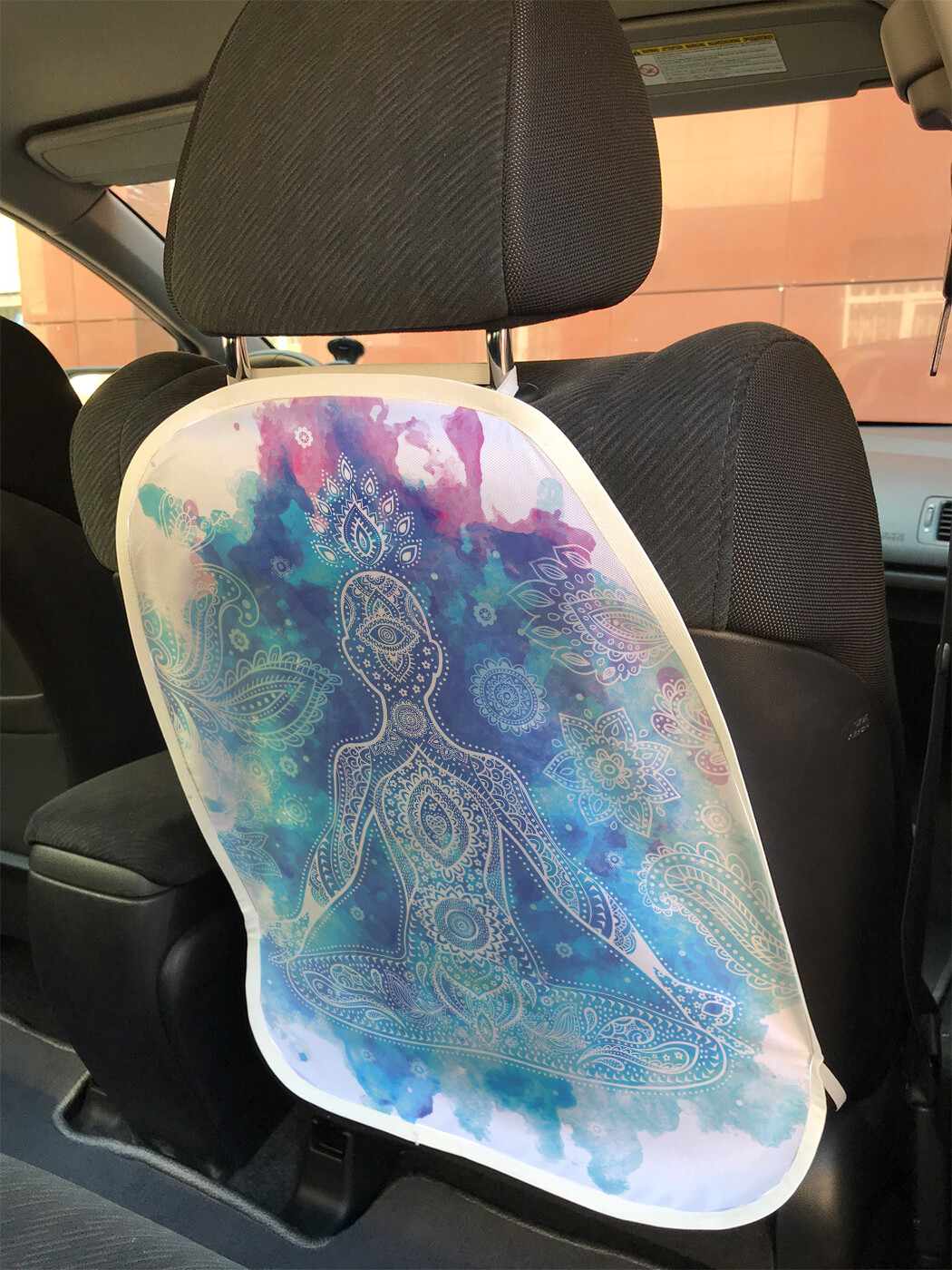 фото Накидка на спинку сиденья joyarty орнаментальная йога, 45х62