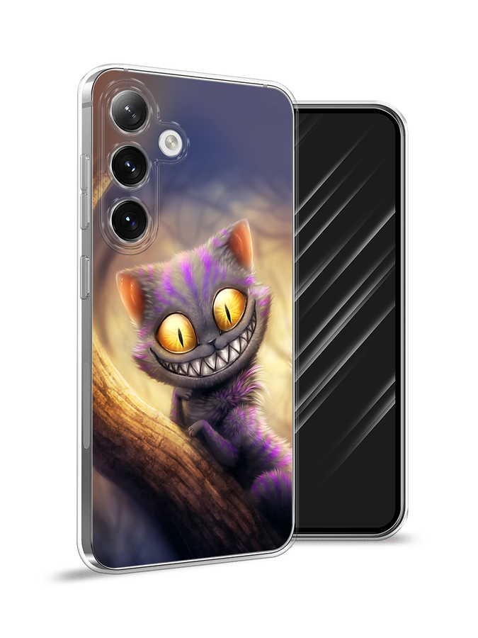 

Чехол Awog на Samsung Galaxy S24 "Cheshire Cat", Фиолетовый;желтый, 2109050-1