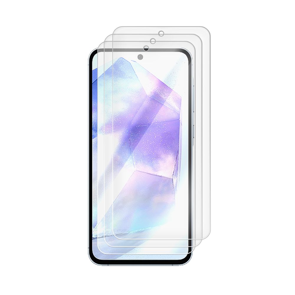 

Комплект из 3-х защитных гибридных стекол Krutoff для Samsung Galaxy A55 5G (A556)